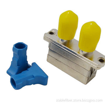 ST-SC Duplex Fiber-optic Adapter, Available in Simplex and Duplex Type, Metal and Plastic Version